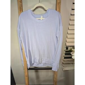 Athleta Light Blue Long Sleeve Crewneck Sweatshirt Size Small